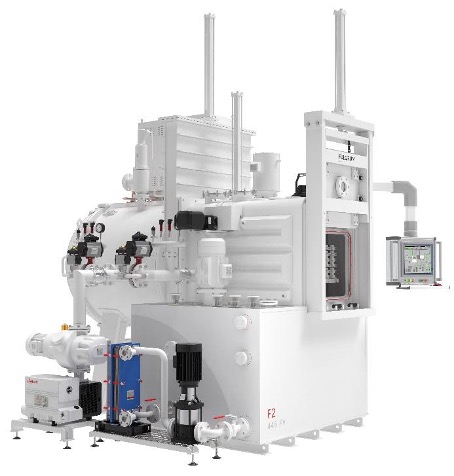 Горизонтальная двухкамерная печь вакуумной цементации при низком давлении