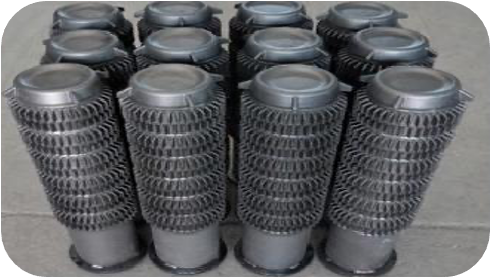 Рекуператор газовых горелок. Material:ZG40Cr25Ni20Si2